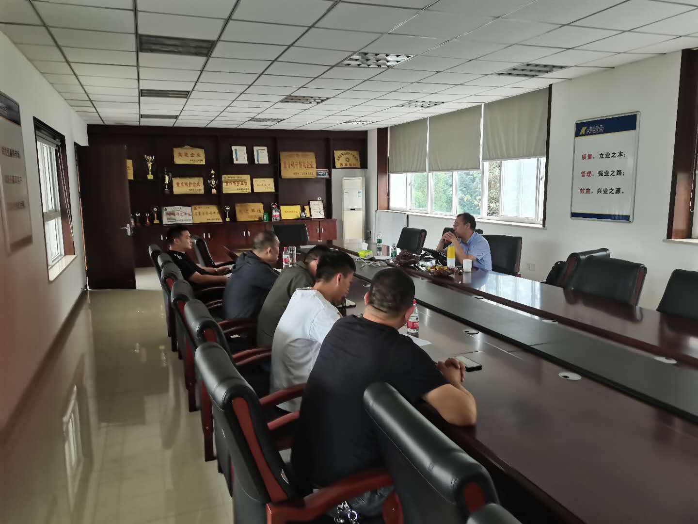 Welcome to Mr. Zhao Shujie from Shanghai Aoshi Quality Management Certification System Co., Ltd. to come to the company on September 24, 2020 to conduct annual supervision and audit of our company's IATF169492016 quality management system.